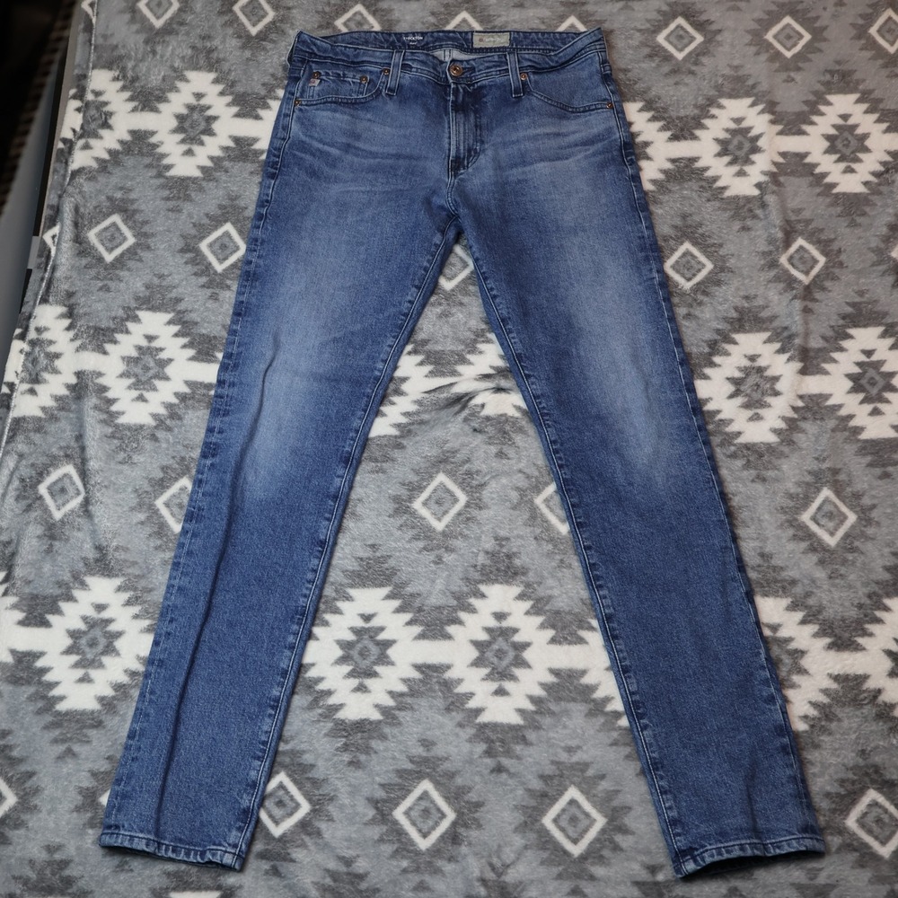 AG Adriano Goldschmied Stockton Skinny Jeans 33x34 Blue Denim 360 1202VBSCIUD